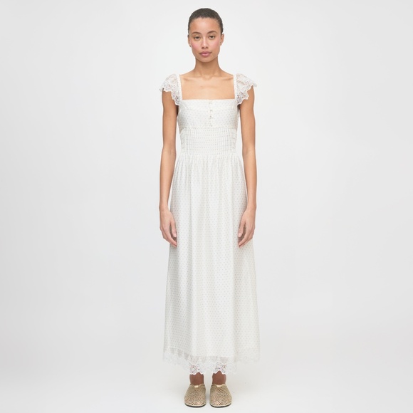 Hill House Home The Beckham Dress - Sand Dot Size XSSand Dot / XS - Picture 3 of 6